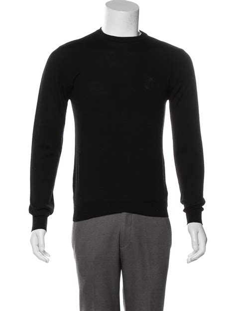 versace collection wool crewneck sweater|Wool Cutout Sweater .